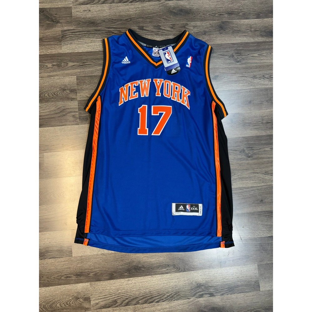 Adidas New York Knicks Jeremy Lin 17 Jersey Linsanity Blue XXXL NWT Vintage NBA
